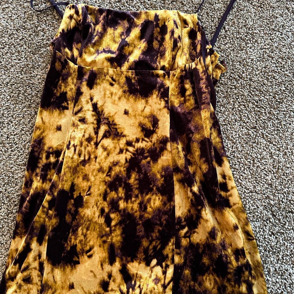 Urban Outfitters Tye Dye Velvet Dress